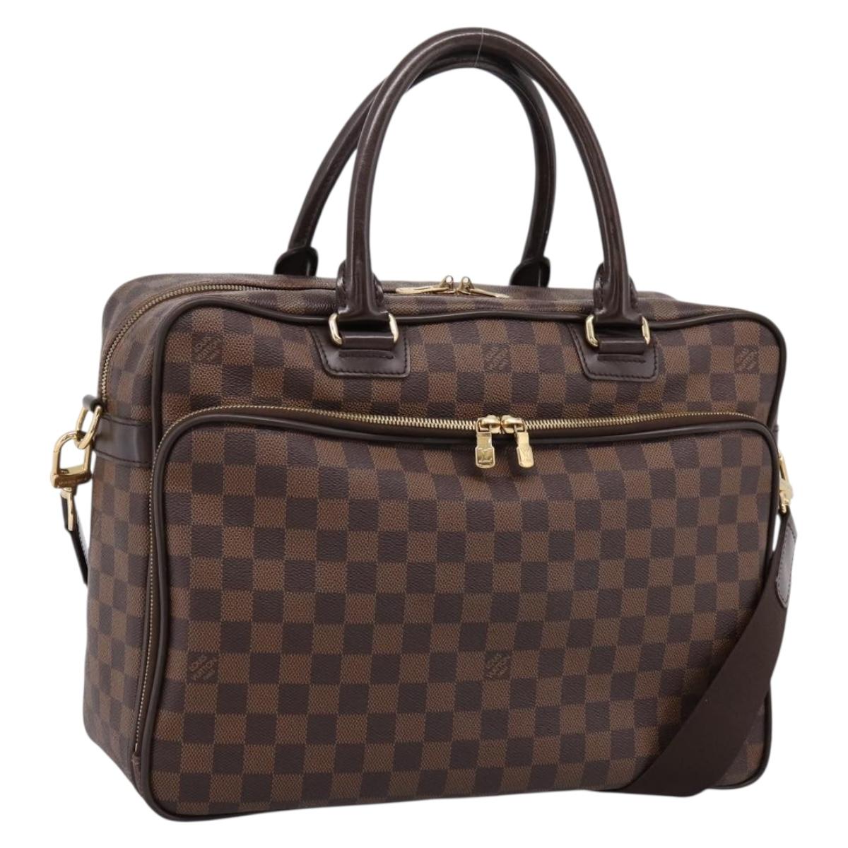 LOUIS VUITTON Damier Ebene Ikar Business Bag 2way N23252 LV Auth mr2918V