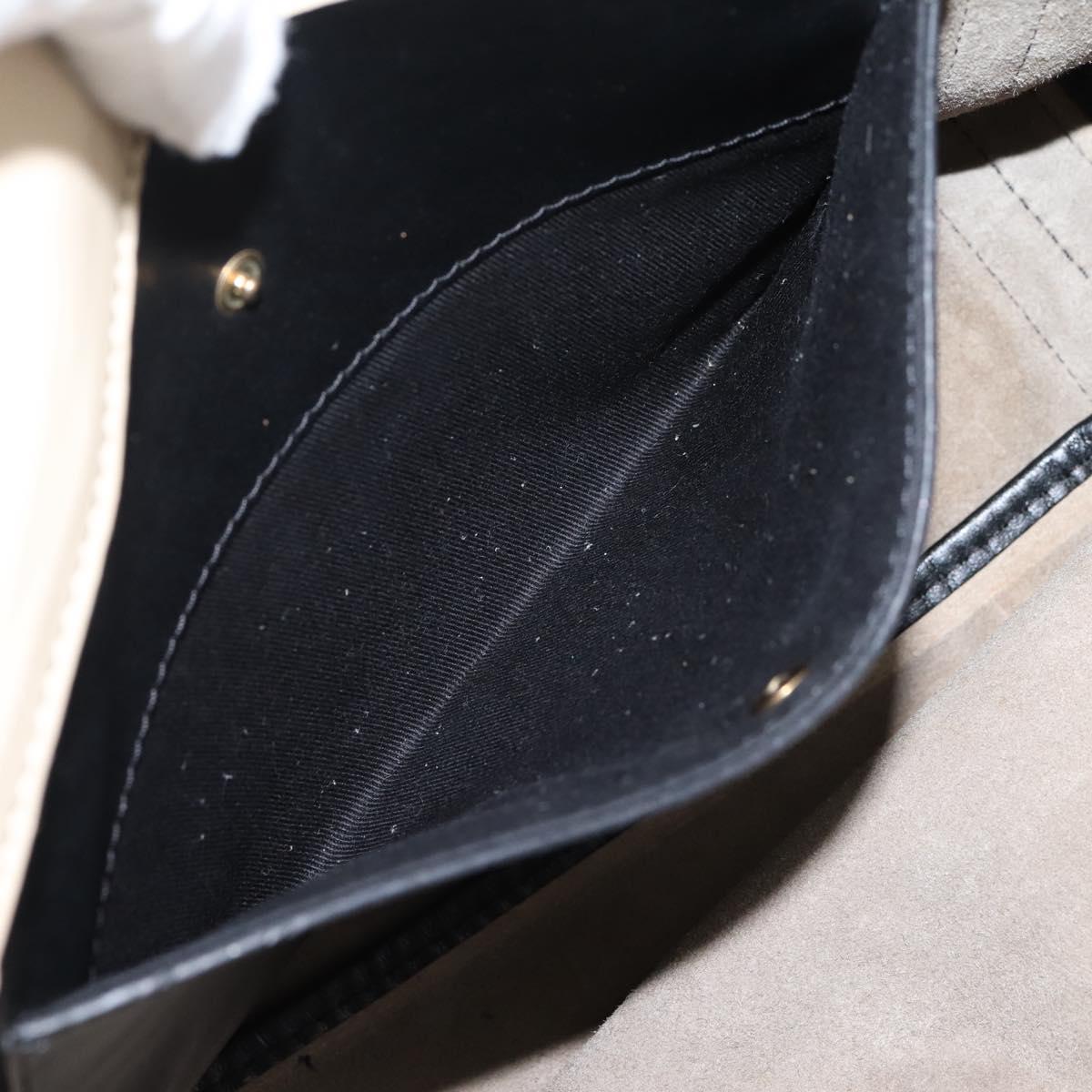 Chloe Hand Bag Leather Gray Gold Tone Auth mr2941