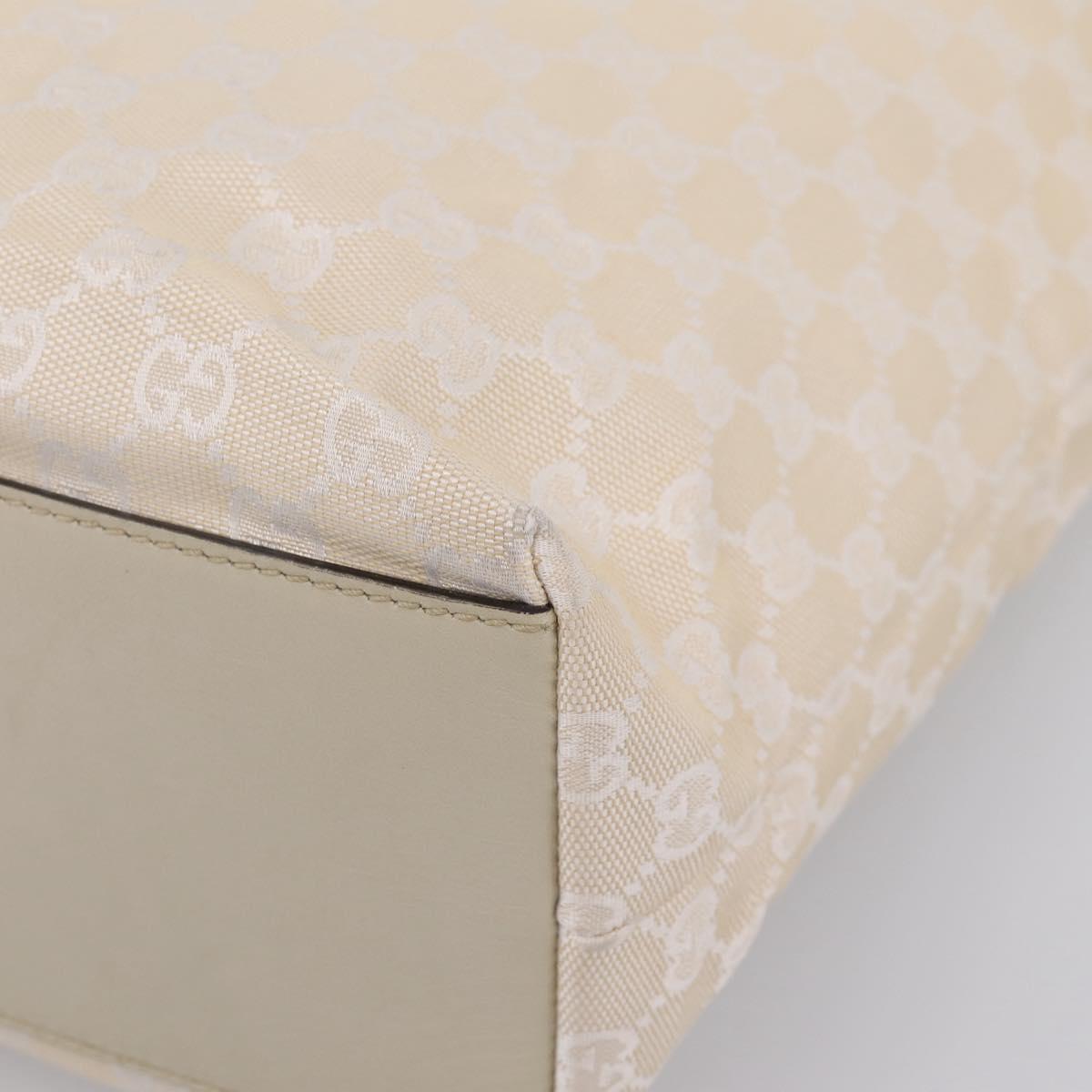 GUCCI GG Canvas Tote Bag Outlet Beige 257245 Auth mr2947A