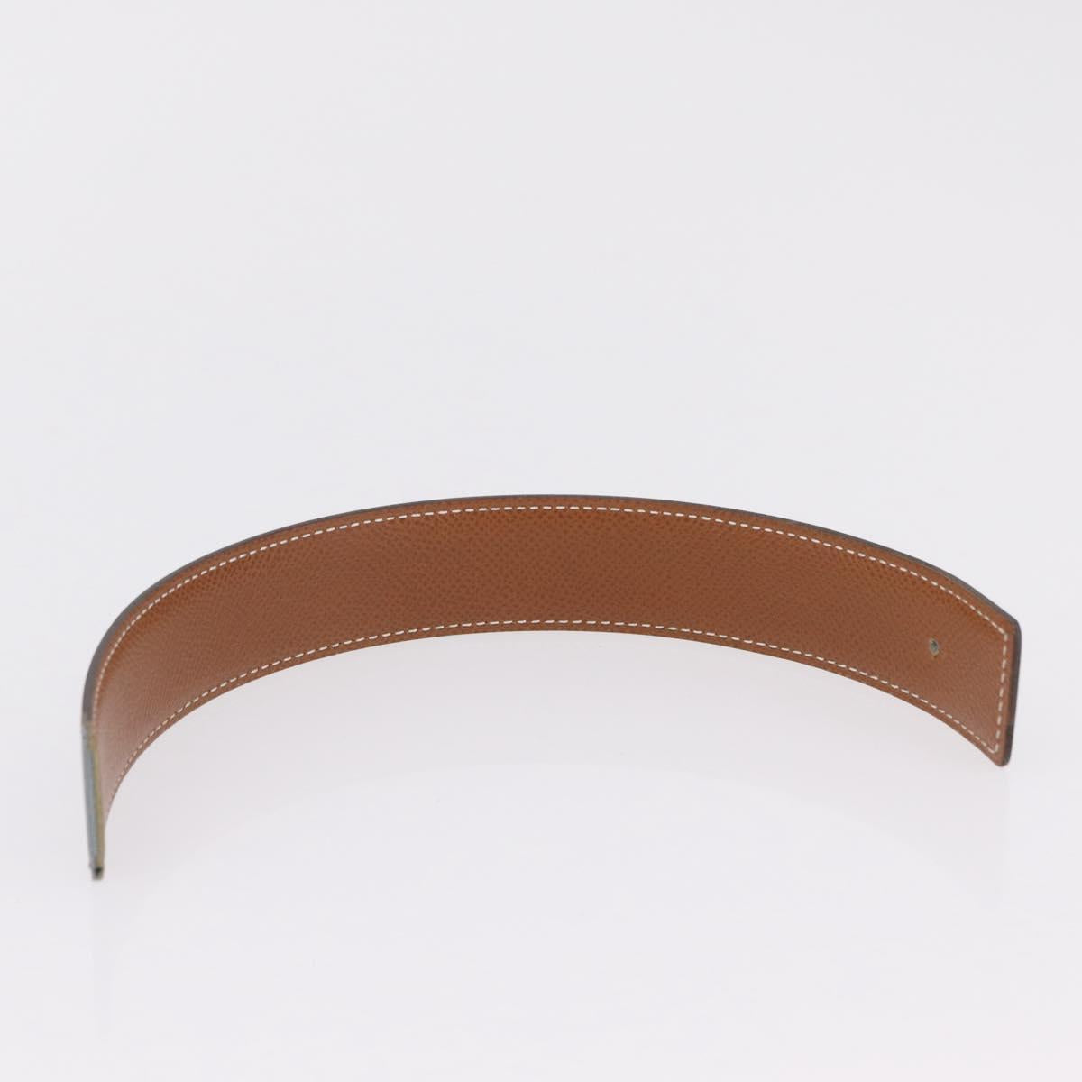 HERMES Belt Leather Black Brown Auth mr2956V