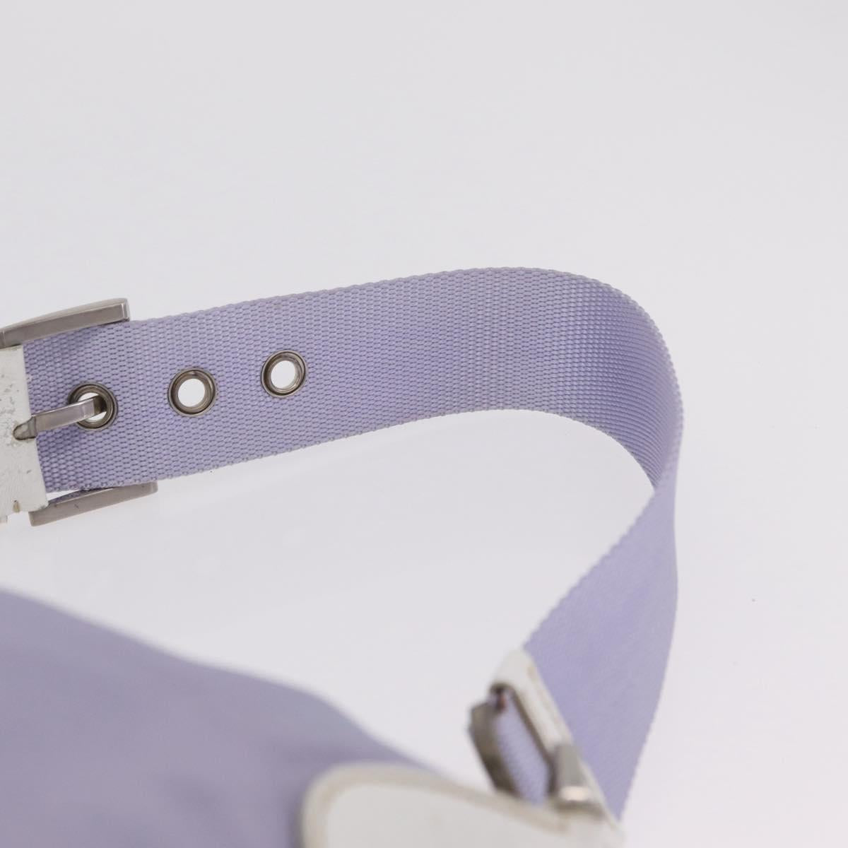 PRADA Shoulder Bag Nylon Purple Silver Auth mr2990