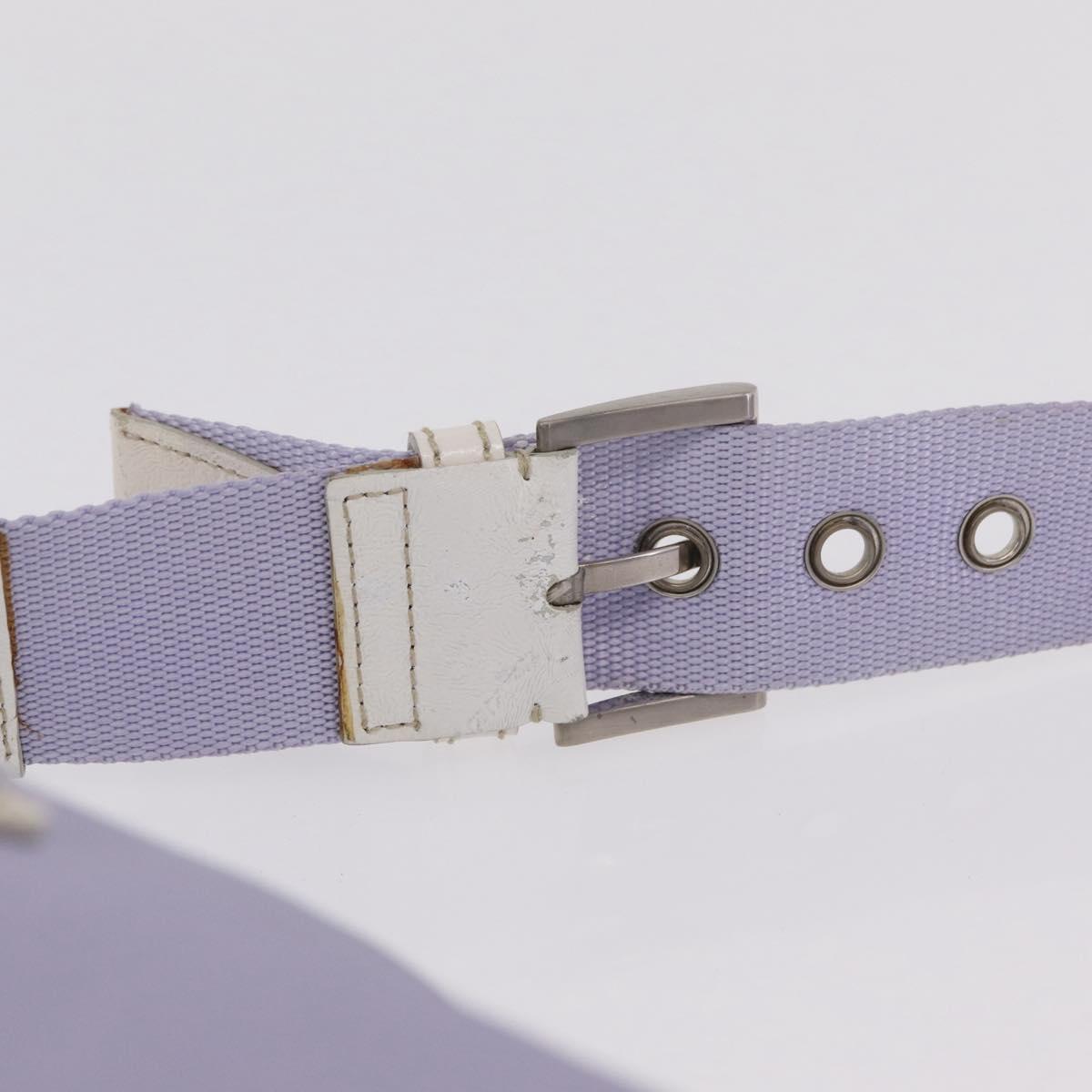 PRADA Shoulder Bag Nylon Purple Silver Auth mr2990
