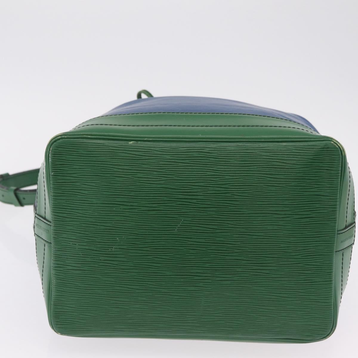 LOUIS VUITTON Epi Noe Shoulder Bag Green Blue M44044 LV Auth mr2992