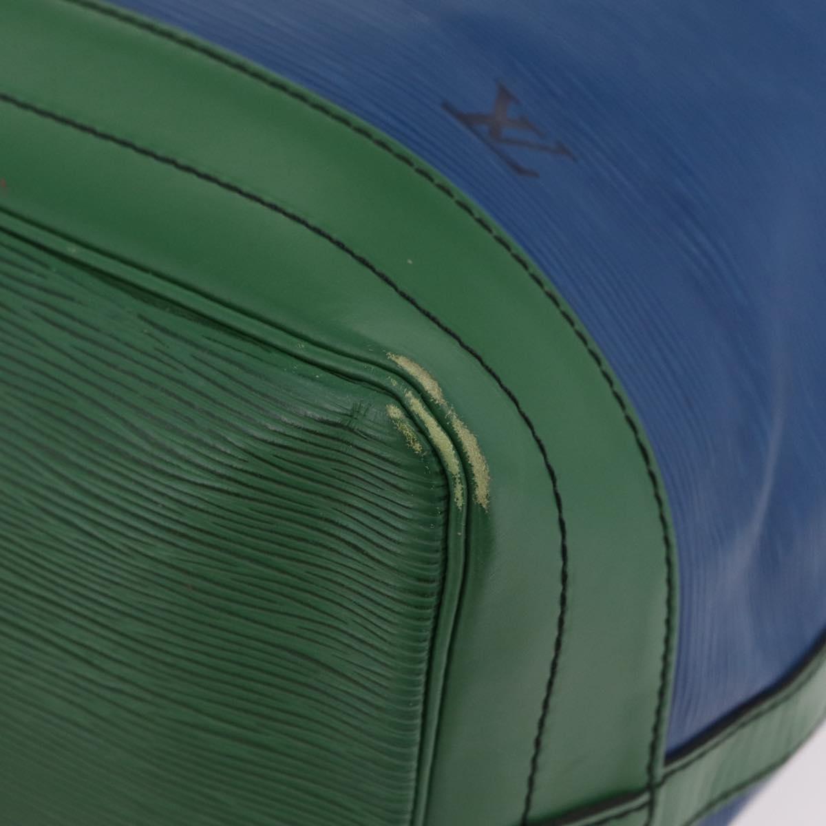 LOUIS VUITTON Epi Noe Shoulder Bag Green Blue M44044 LV Auth mr2992