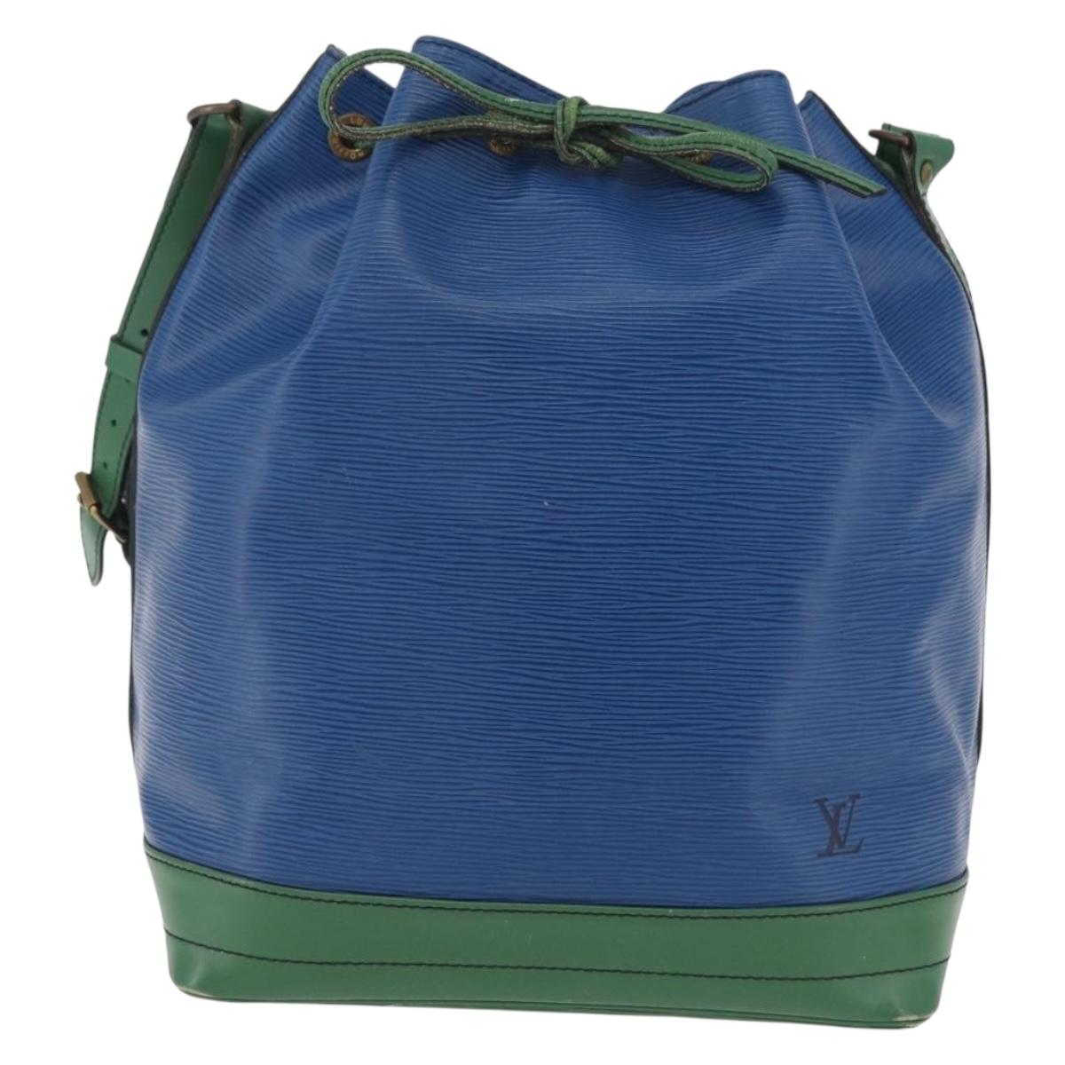 LOUIS VUITTON Epi Noe Shoulder Bag Green Blue M44044 LV Auth mr2992