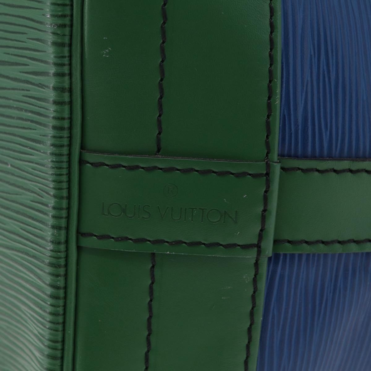 LOUIS VUITTON Epi Noe Shoulder Bag Green Blue M44044 LV Auth mr2992