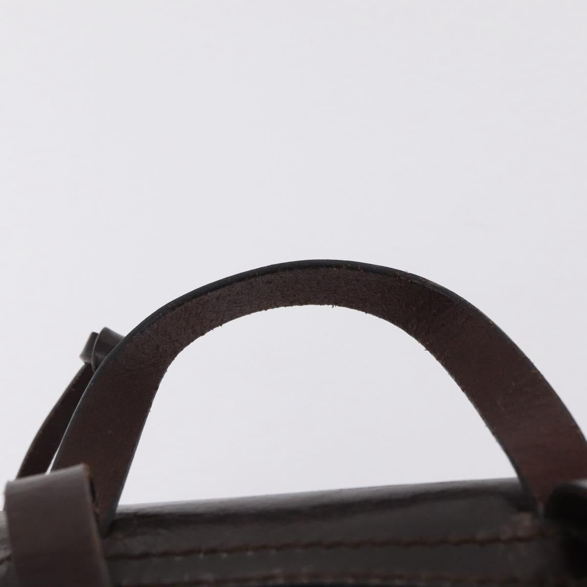 FENDI Zucca Canvas Backpack Brown Silver Auth mr3002