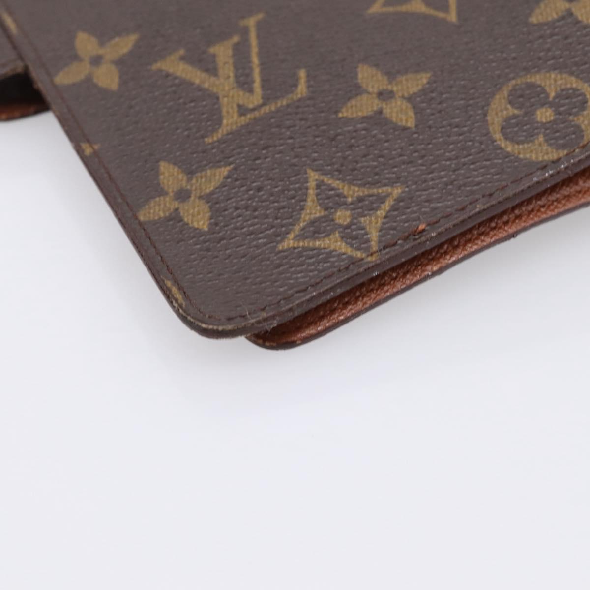 LOUIS VUITTON Monogram Agenda MM Day Planner Cover R20105 LV Auth mr3007