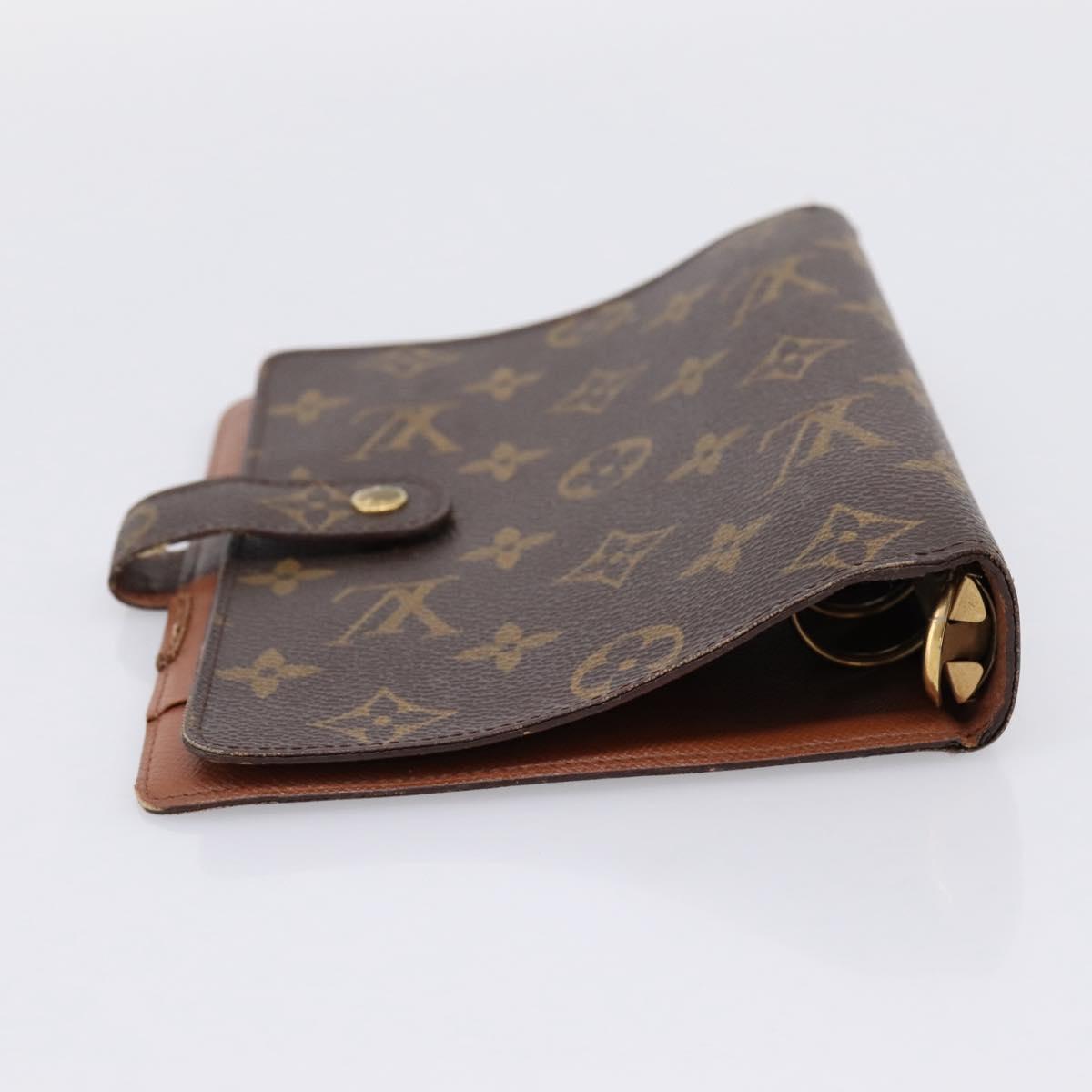 LOUIS VUITTON Monogram Agenda MM Day Planner Cover R20105 LV Auth mr3007