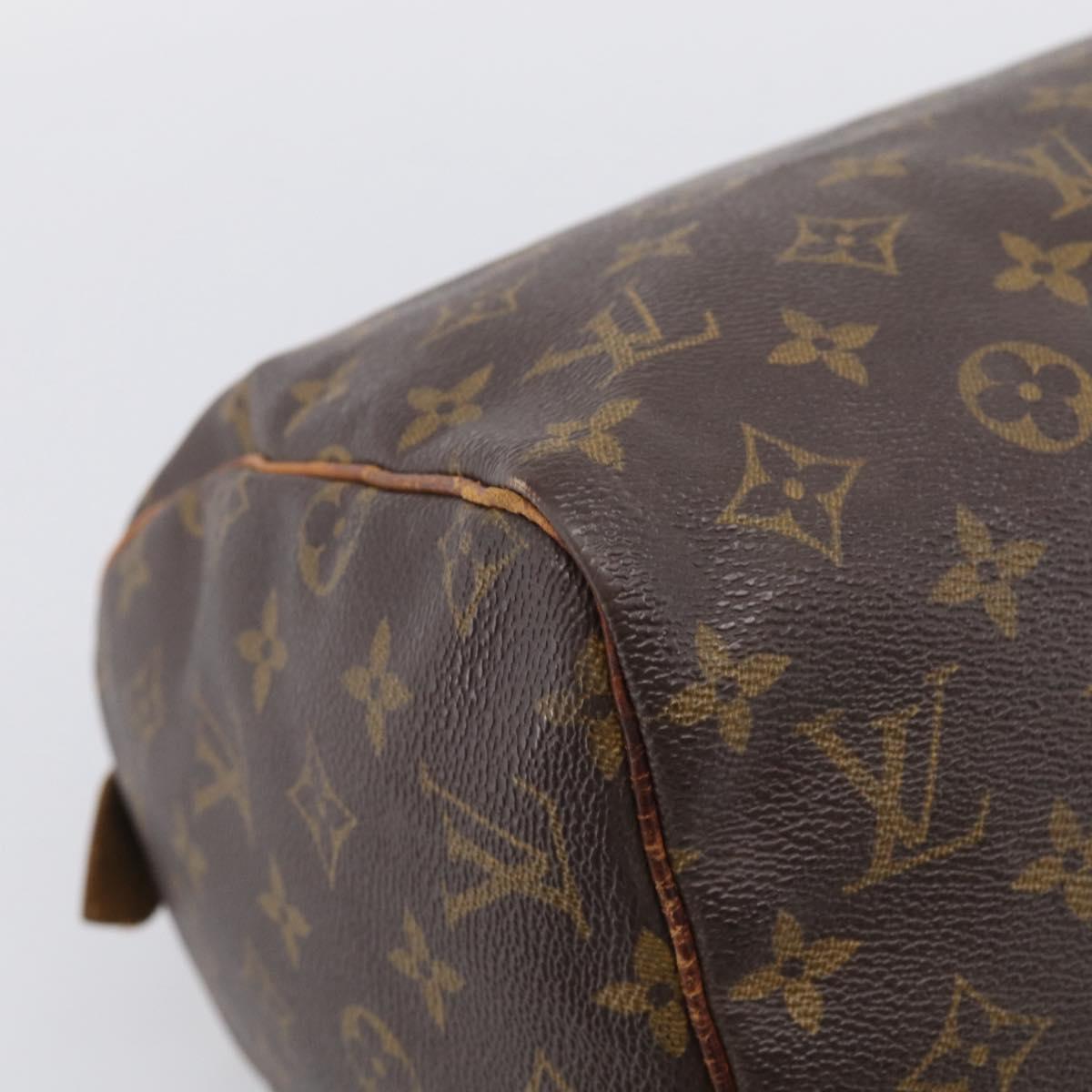 LOUIS VUITTON Monogram Speedy 30 Hand Bag M41526 LV Auth mr3009