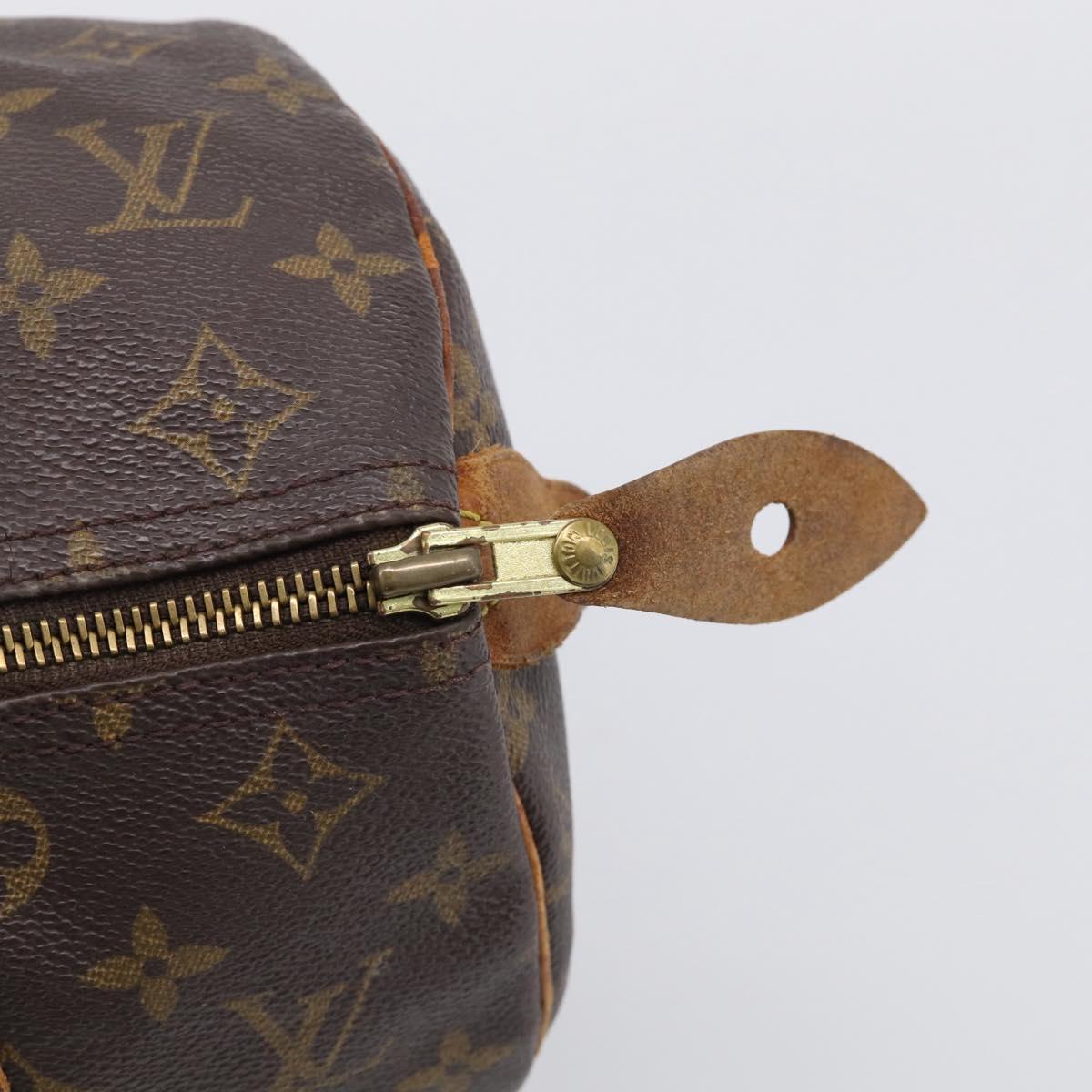 LOUIS VUITTON Monogram Speedy 30 Hand Bag M41526 LV Auth mr3009