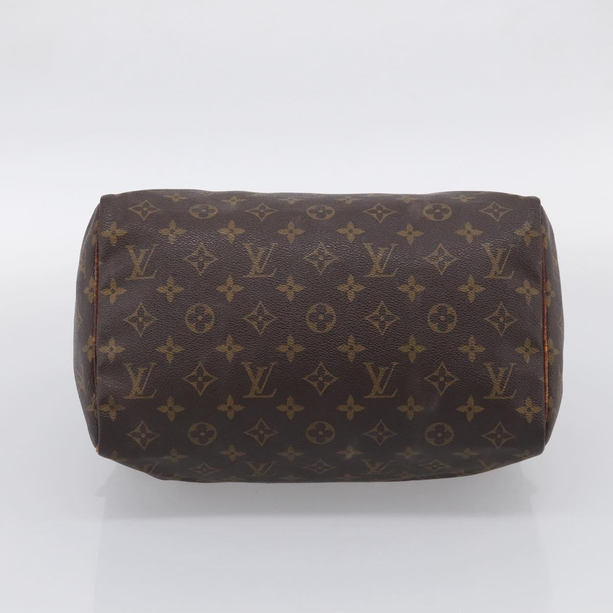 LOUIS VUITTON Monogram Speedy 30 Hand Bag M41526 LV Auth mr3009