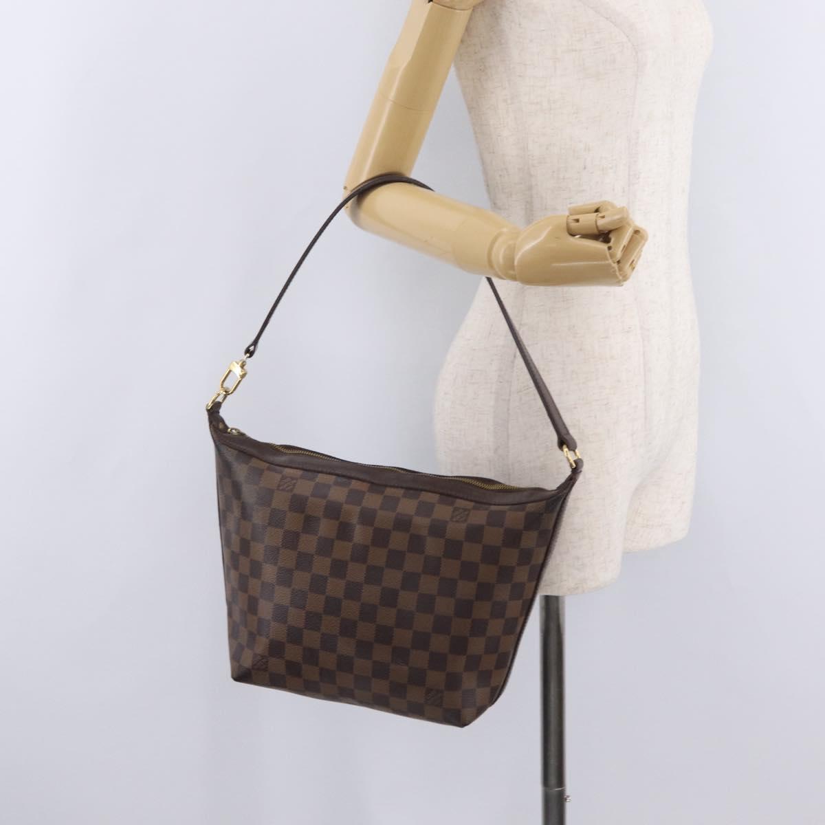 LOUIS VUITTON Damier Ebene Illovo MM Shoulder Bag N51995 LV Auth mr3011