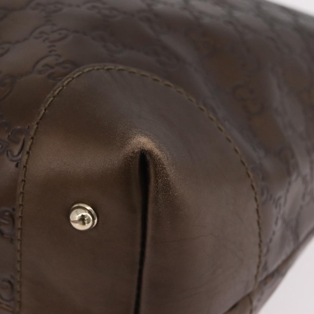 GUCCI GuccissimaGG Shoulder Bag Leather Bronze Gold Tone 269958 Auth mr3015A