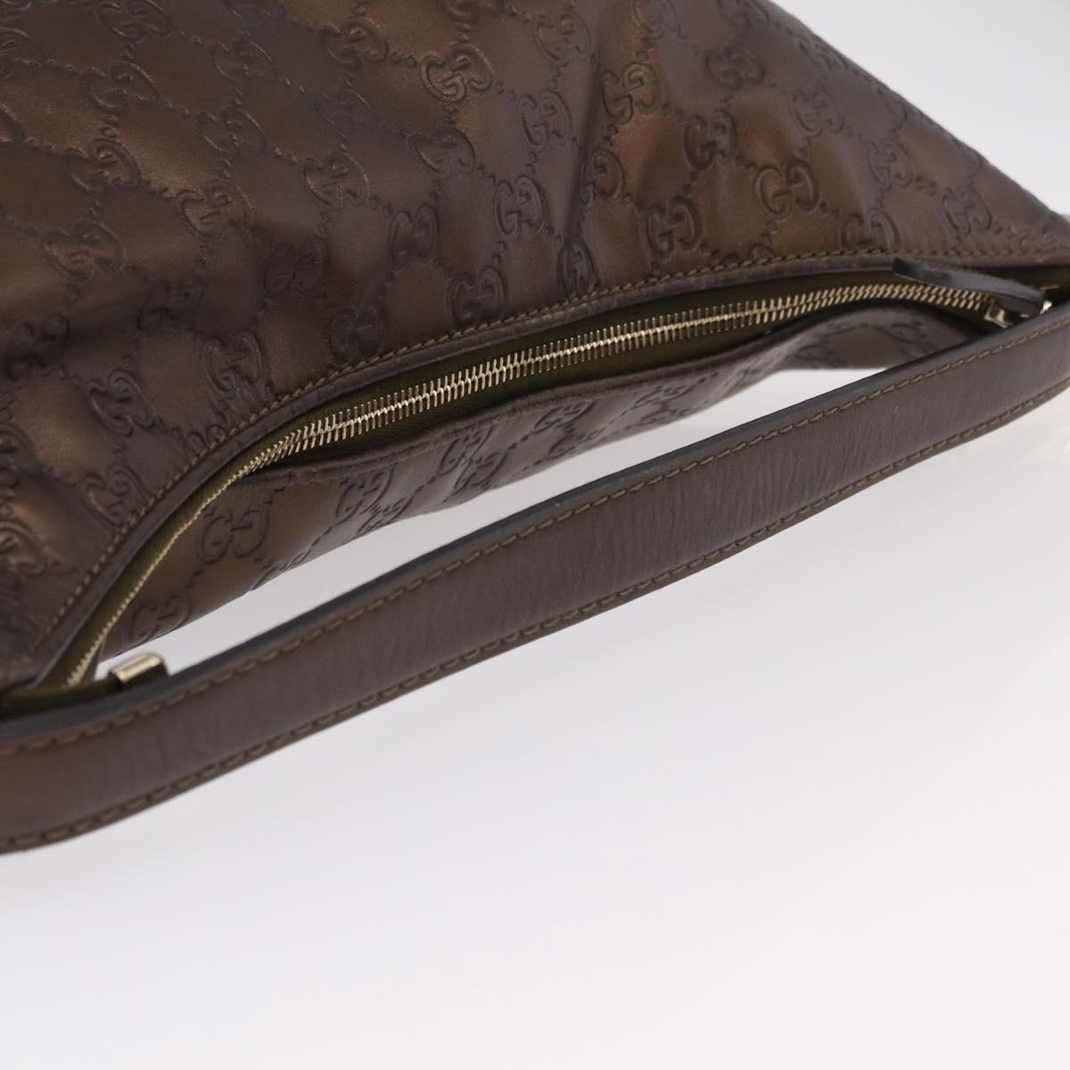 GUCCI GuccissimaGG Shoulder Bag Leather Bronze Gold Tone 269958 Auth mr3015A