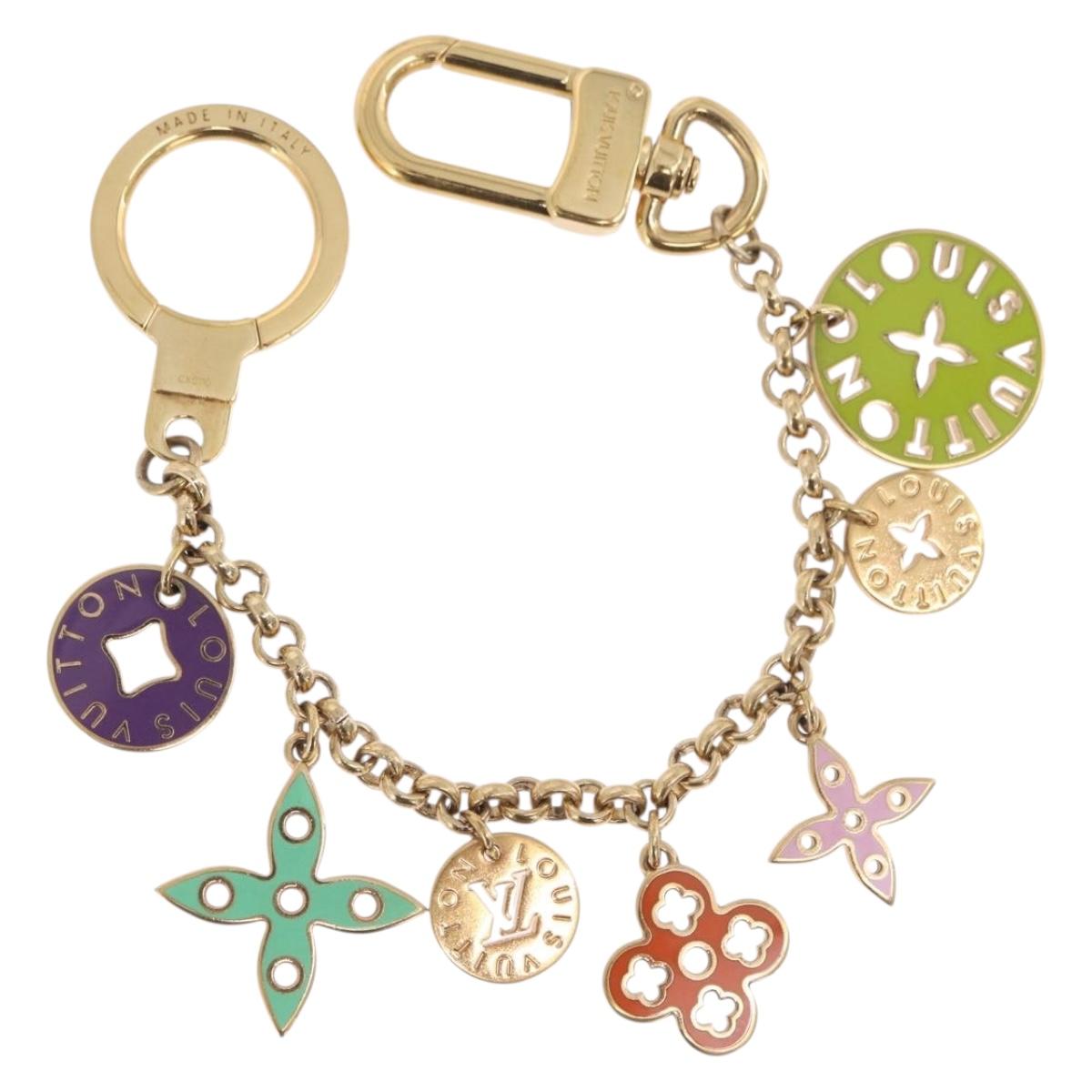 LOUIS VUITTON Porte Cles Chainne Looping Metal Multicolor M66005 LV Auth mr3034A