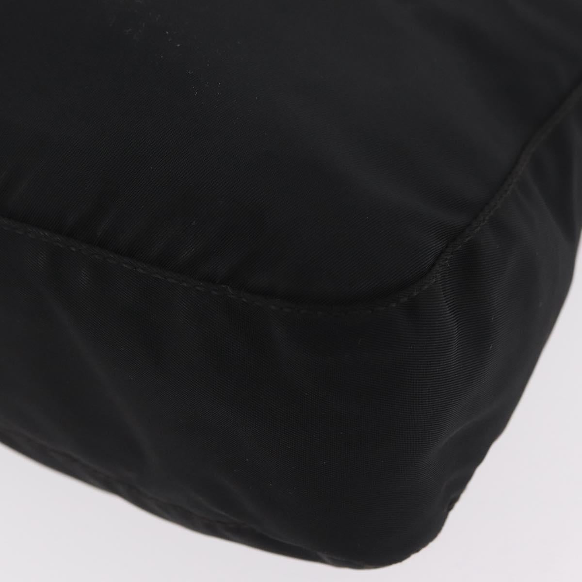 PRADA Shoulder Bag Nylon Black Silver Auth mr3036A