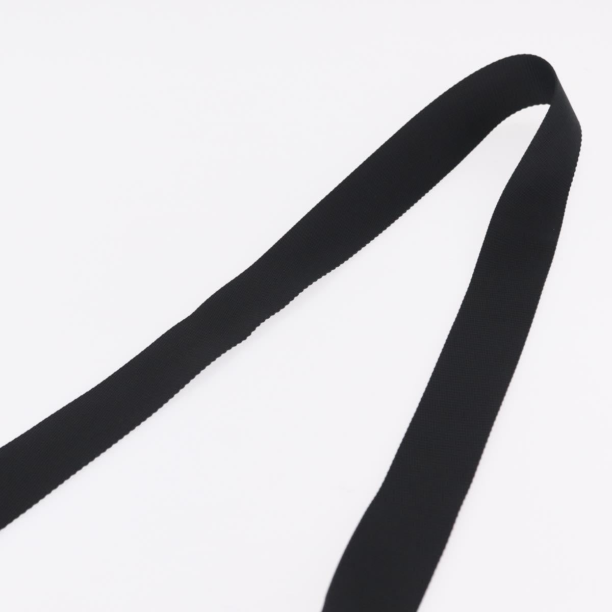 PRADA Shoulder Bag Nylon Black Silver Auth mr3036A