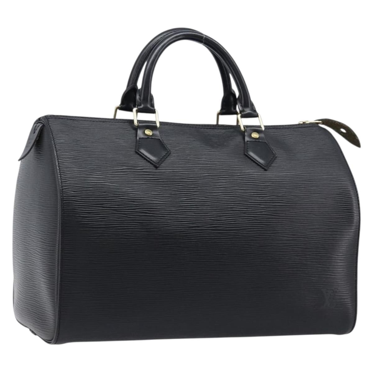 LOUIS VUITTON Epi Speedy 30 Hand Bag Noir black M43002 LV Auth mr3042V