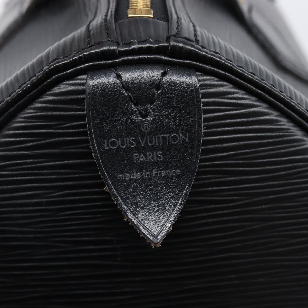 LOUIS VUITTON Epi Speedy 30 Hand Bag Noir black M43002 LV Auth mr3042V