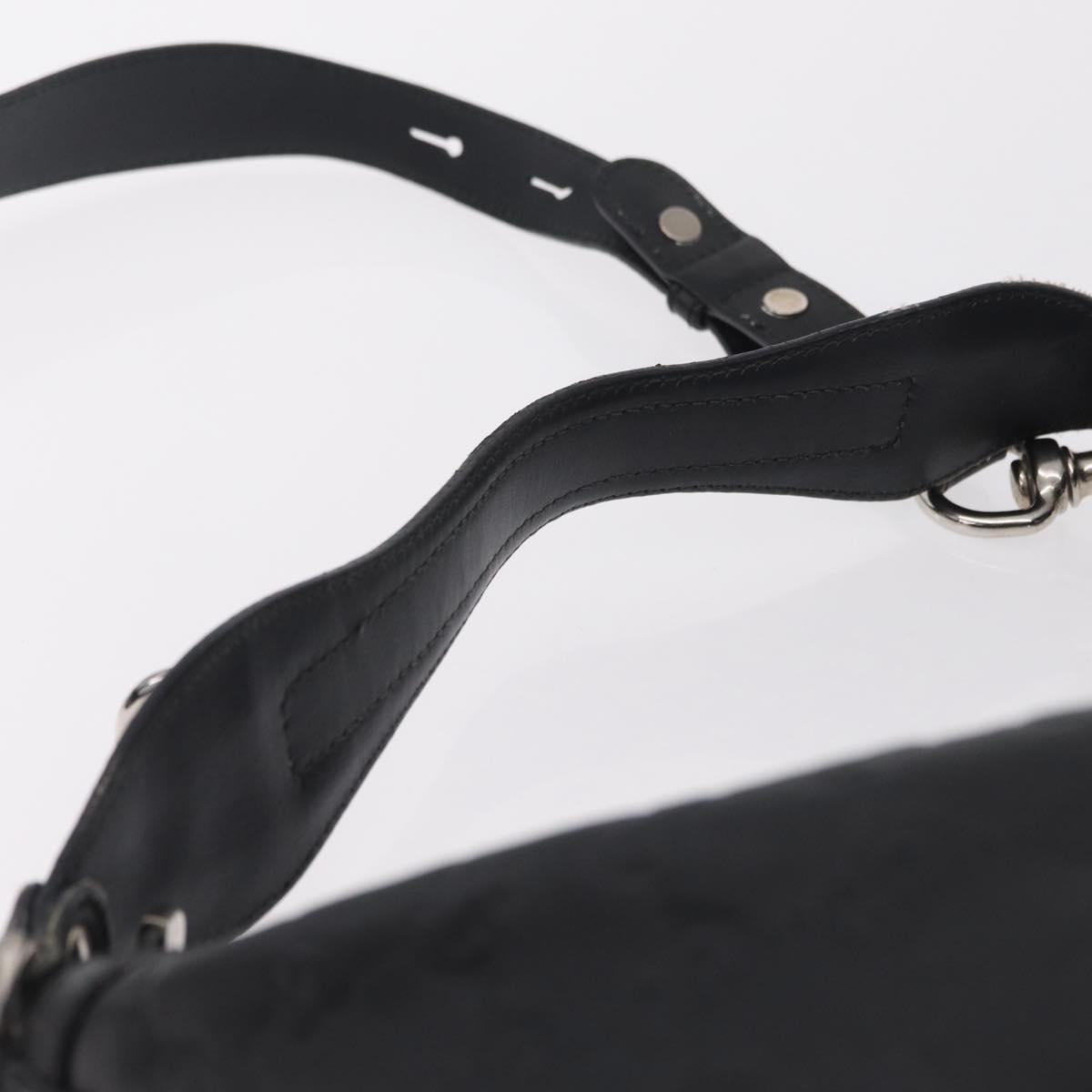 GUCCI GuccissimaGG Shoulder Bag Leather 2way Black Silver 232961 Auth mr3044A