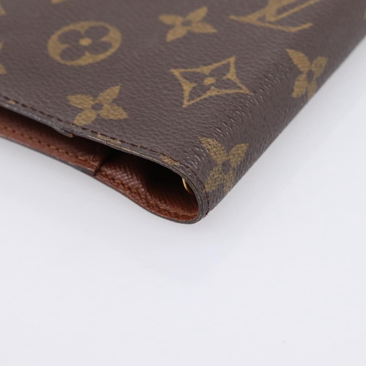 LOUIS VUITTON Monogram Agenda PM Day Planner Cover R20005 LV Auth mr3045