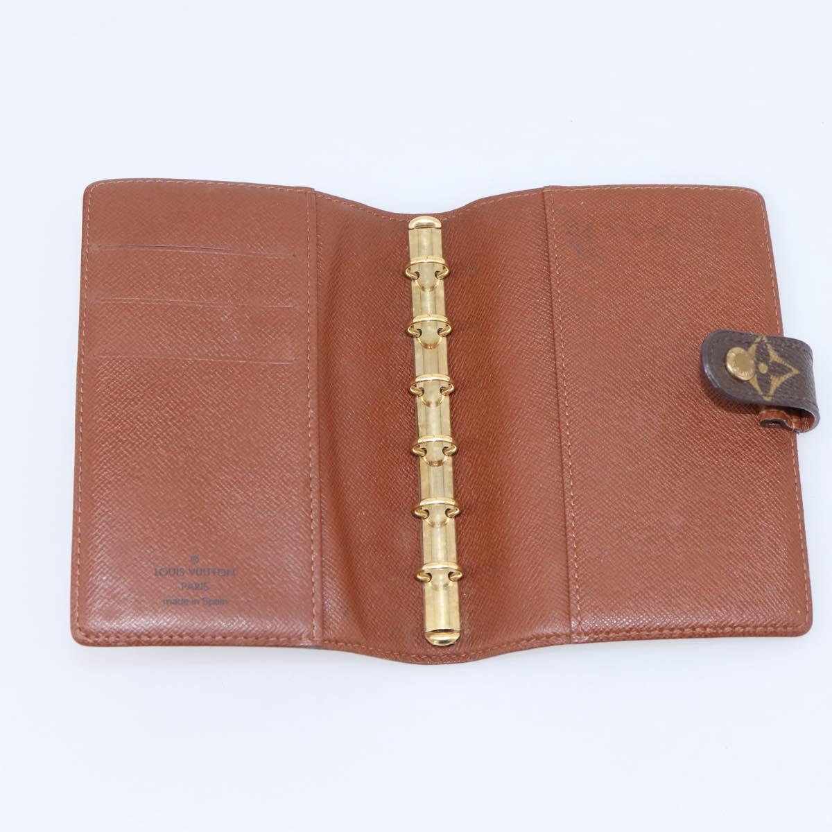 LOUIS VUITTON Monogram Agenda PM Day Planner Cover R20005 LV Auth mr3045