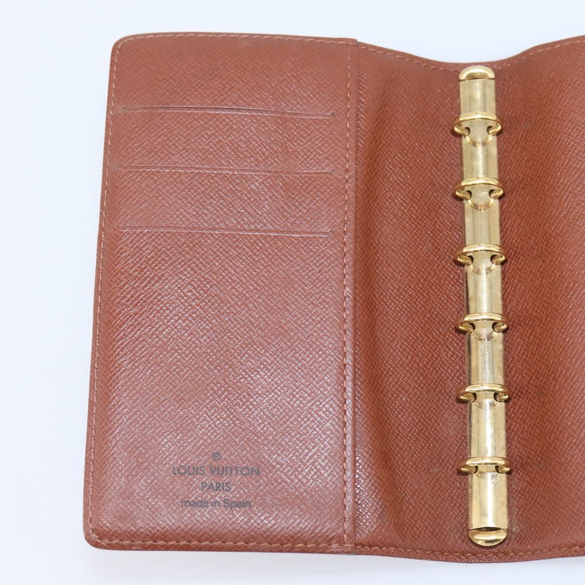 LOUIS VUITTON Monogram Agenda PM Day Planner Cover R20005 LV Auth mr3045