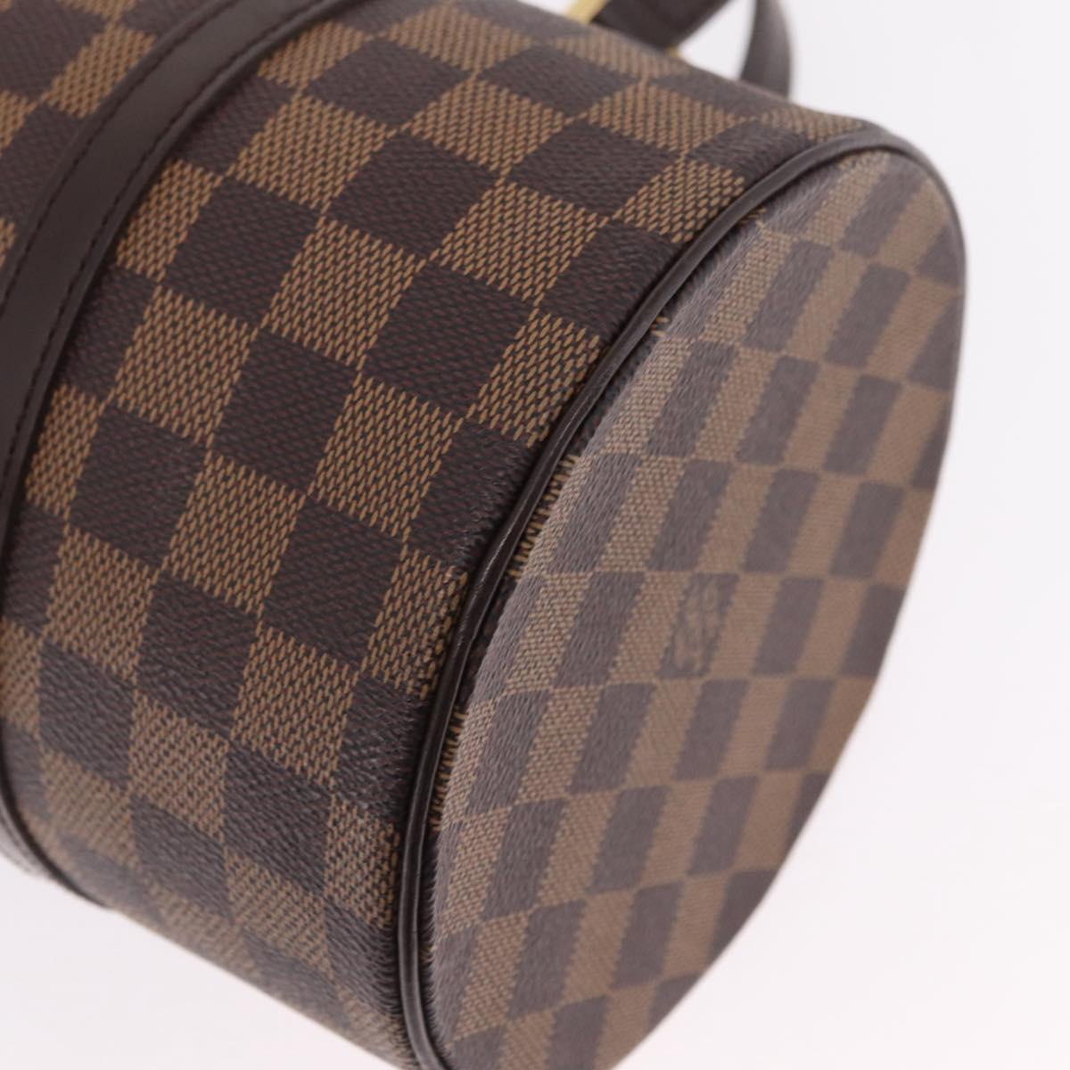 LOUIS VUITTON Damier Ebene Papillon 30 Hand Bag N51303 LV Auth mr3061V