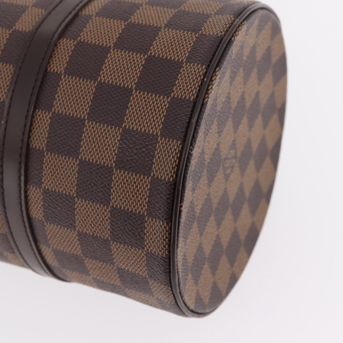 LOUIS VUITTON Damier Ebene Papillon 30 Hand Bag N51303 LV Auth mr3061V