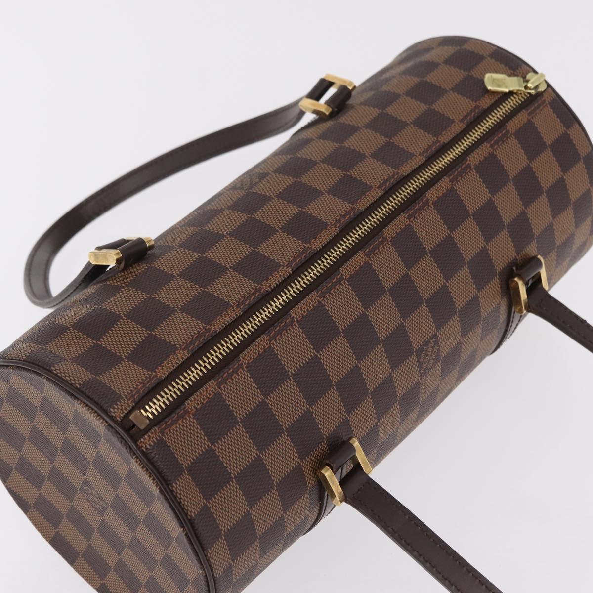 LOUIS VUITTON Damier Ebene Papillon 30 Hand Bag N51303 LV Auth mr3061V