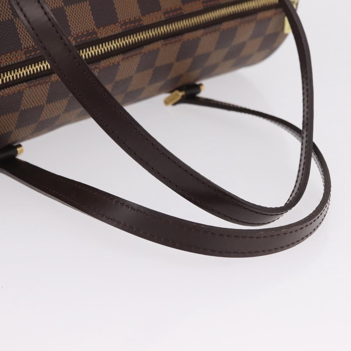 LOUIS VUITTON Damier Ebene Papillon 30 Hand Bag N51303 LV Auth mr3061V