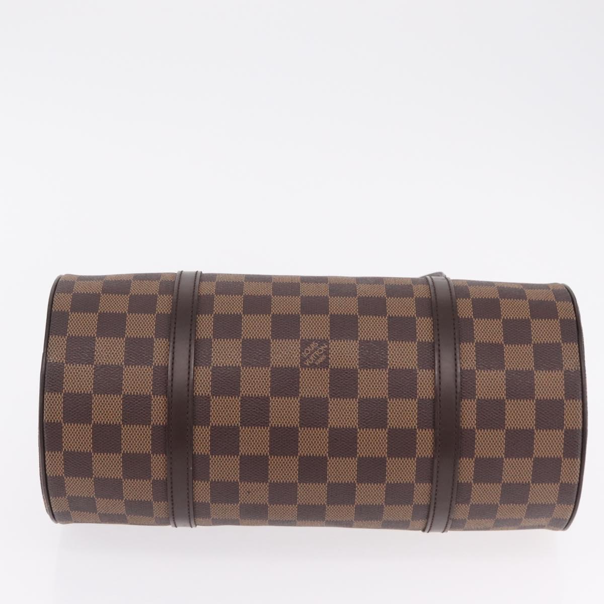 LOUIS VUITTON Damier Ebene Papillon 30 Hand Bag N51303 LV Auth mr3061V