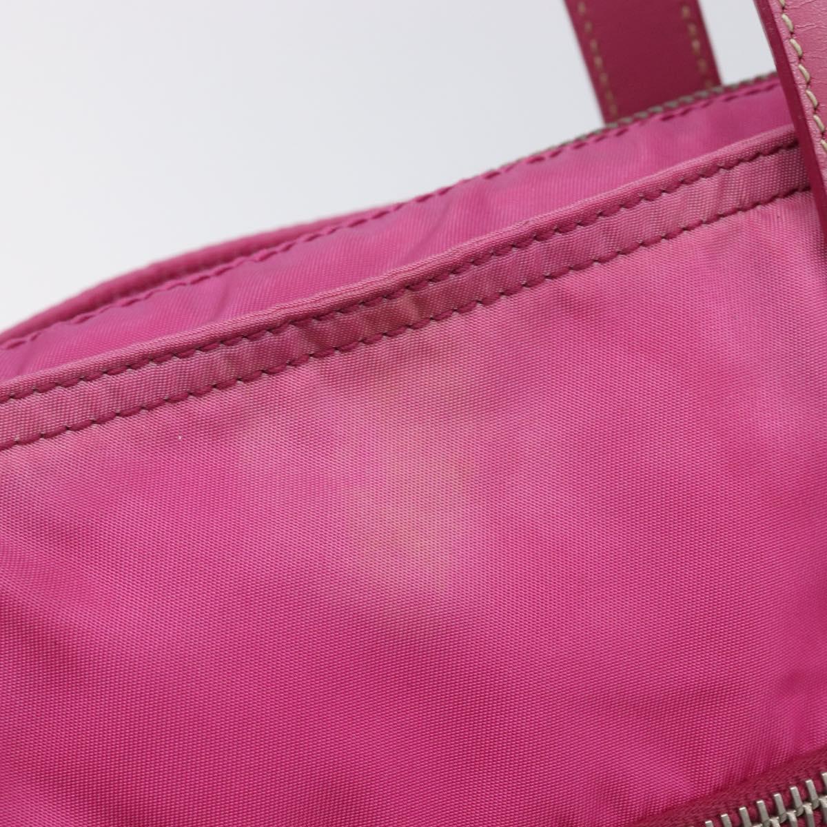 PRADA Tote Bag Nylon 2 Set Pink Black Auth mr3075