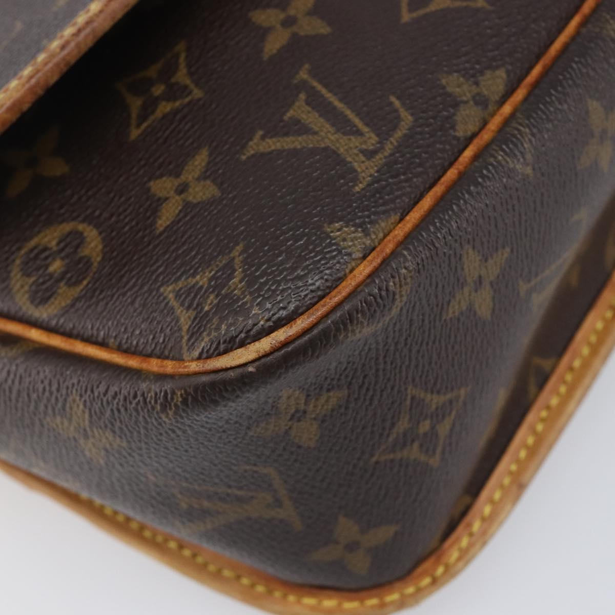 LOUIS VUITTON Monogram Sologne Shoulder Bag M42250 LV Auth mr3083