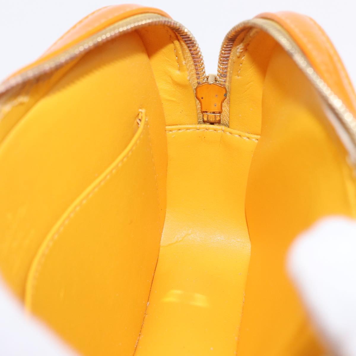 LOUIS VUITTON Monogram Vernis Christy MM Shoulder Bag Jaune M91108 Auth mr3084A
