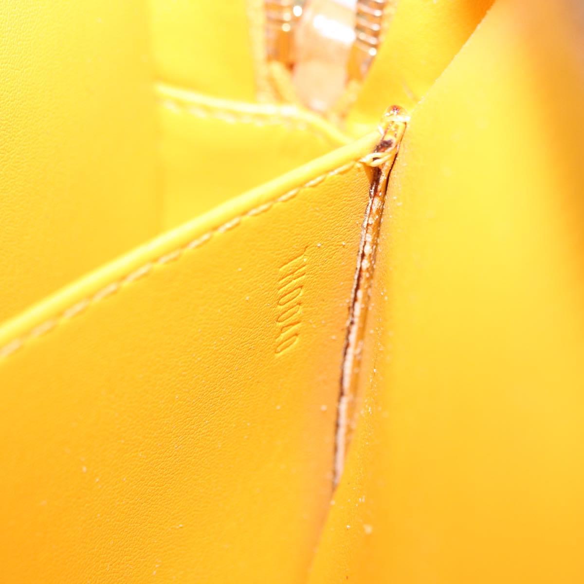 LOUIS VUITTON Monogram Vernis Christy MM Shoulder Bag Jaune M91108 Auth mr3084A