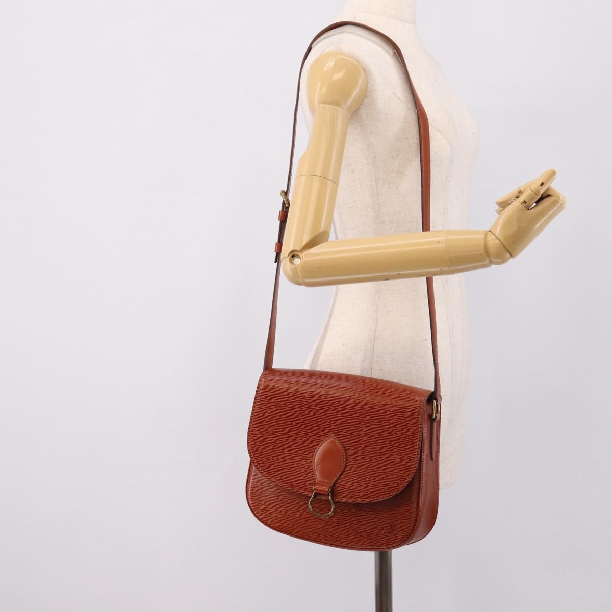 LOUIS VUITTON Epi Saint Cloud GM Shoulder Bag Brown M52193 LV Auth mr3090A
