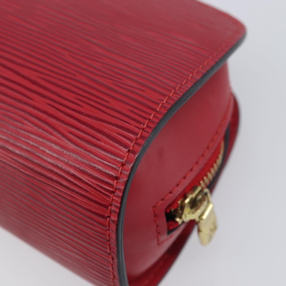 LOUIS VUITTON Epi Dauphine PM Pouch Red M48447 LV Auth mr3092