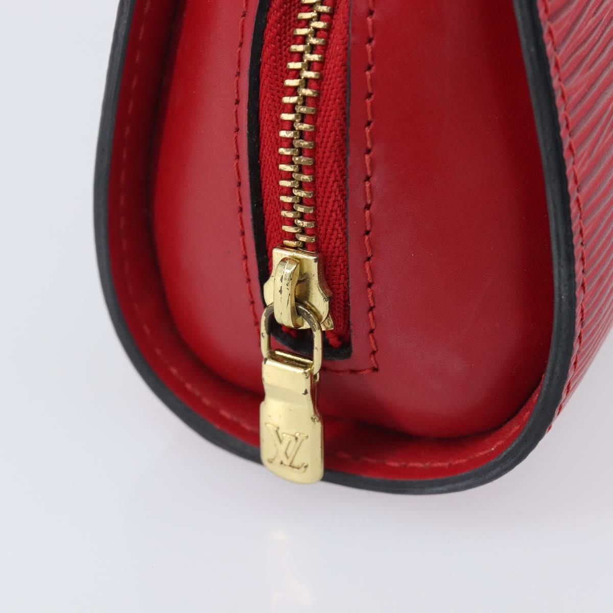 LOUIS VUITTON Epi Dauphine PM Pouch Red M48447 LV Auth mr3092