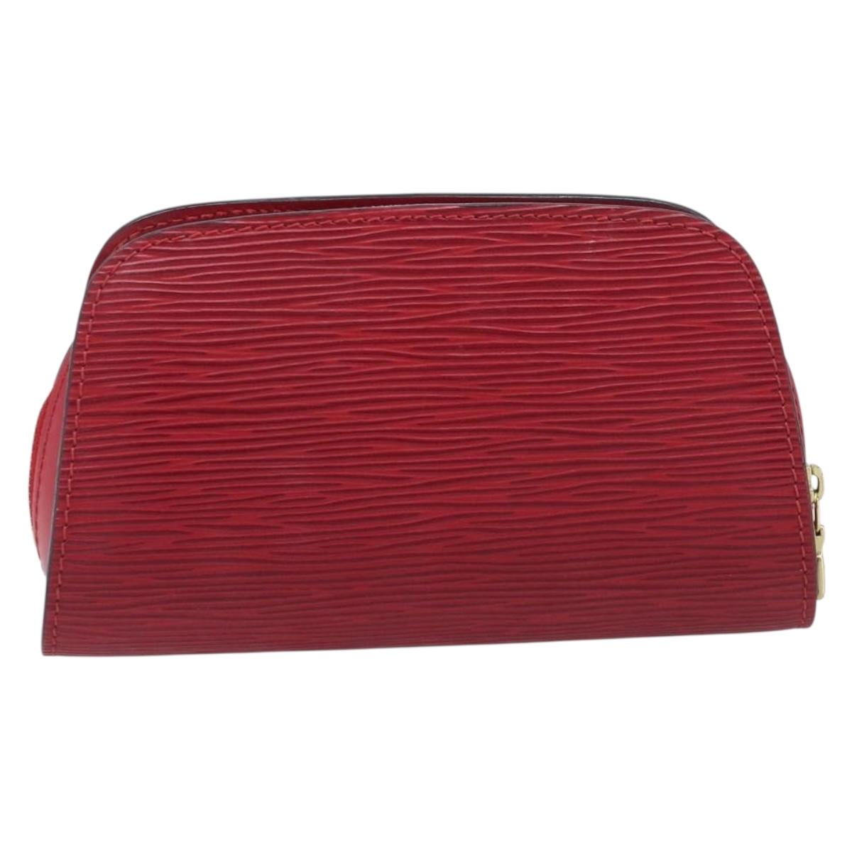 LOUIS VUITTON Epi Dauphine PM Pouch Red M48447 LV Auth mr3092
