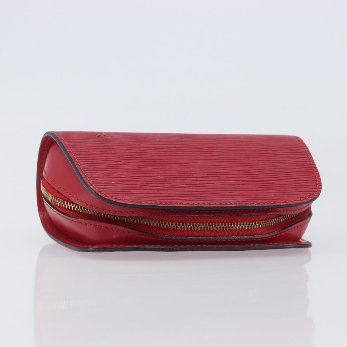 LOUIS VUITTON Epi Dauphine PM Pouch Red M48447 LV Auth mr3092