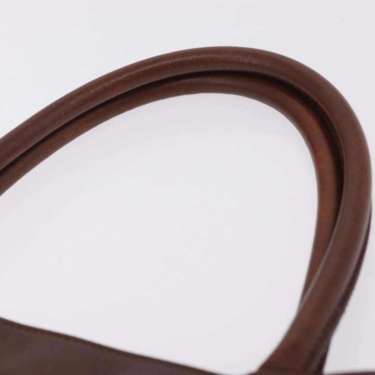 CHANEL Hand Bag Straw Beige Brown CC Auth mr3095