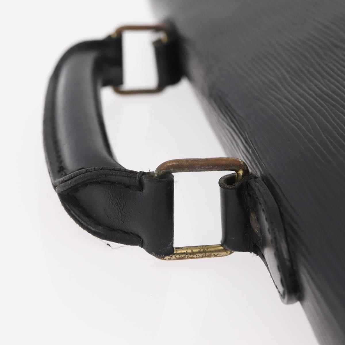 LOUIS VUITTON Epi Serviette Conseiller Briefcase Black M54422 LV Auth mr3099