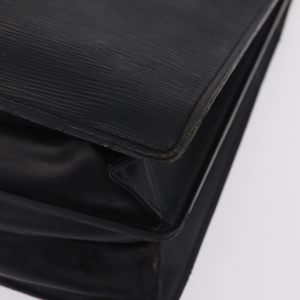 LOUIS VUITTON Epi Serviette Conseiller Briefcase Black M54422 LV Auth mr3099