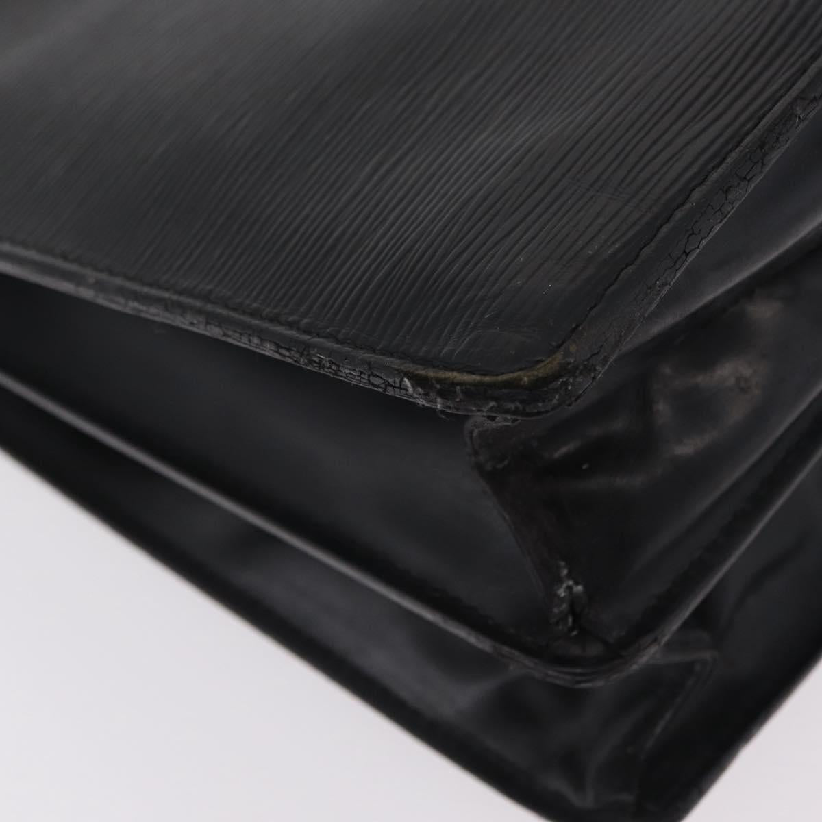 LOUIS VUITTON Epi Serviette Conseiller Briefcase Black M54422 LV Auth mr3099