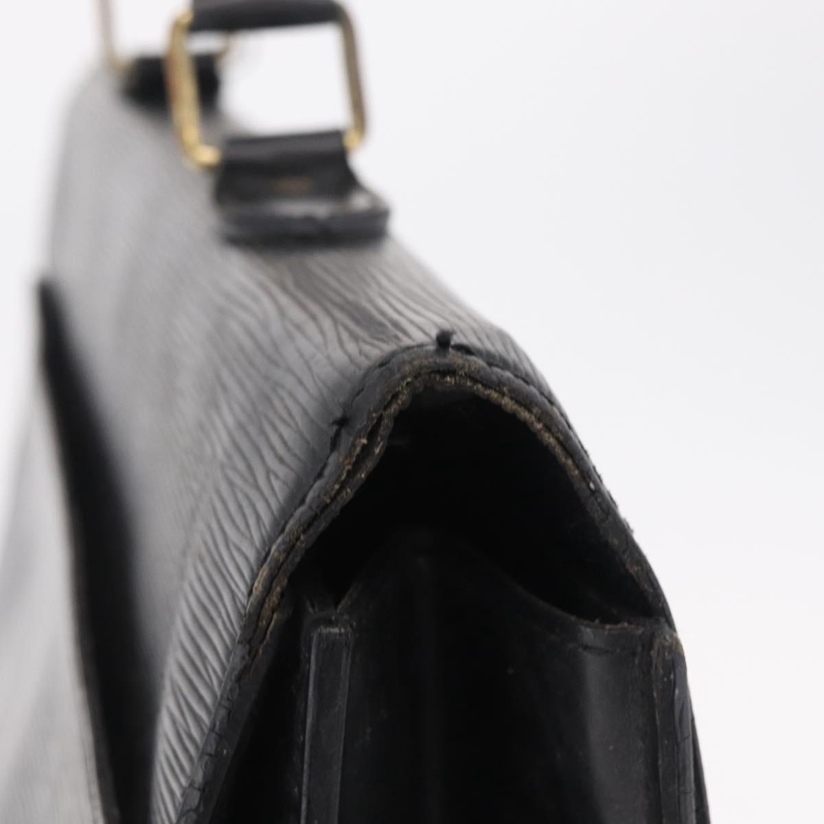LOUIS VUITTON Epi Serviette Conseiller Briefcase Black M54422 LV Auth mr3099