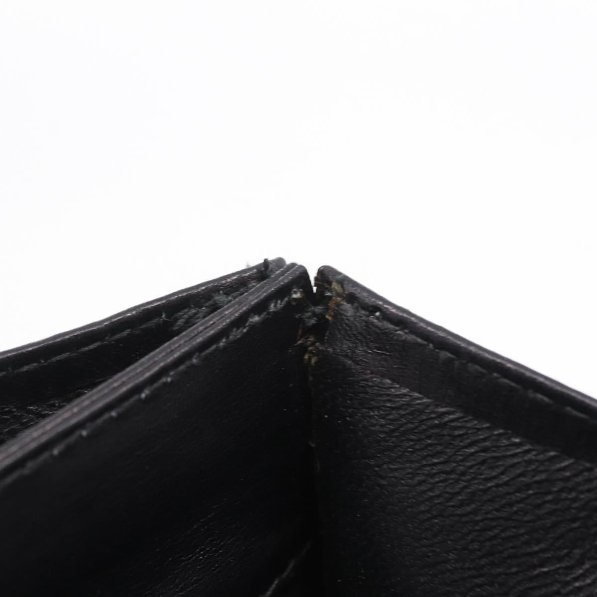 CELINE Hand Bag Leather Black Gold Tone Auth mr3107