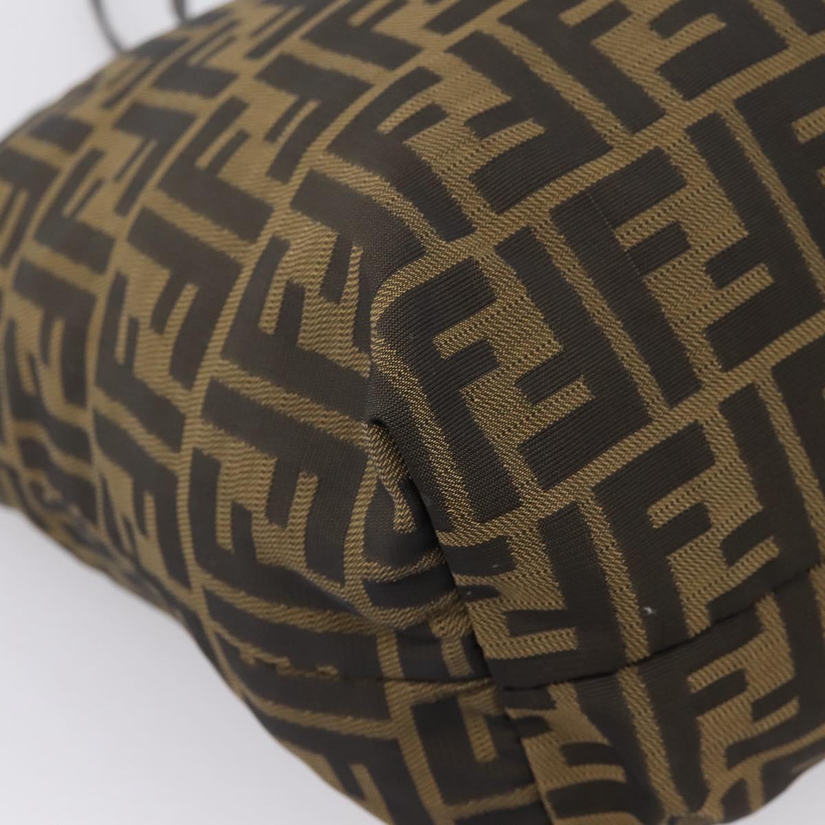 FENDI Zucca Canvas Tote Bag Brown 8BH025 Auth mr3111