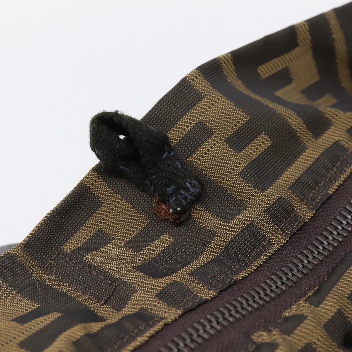 FENDI Zucca Canvas Tote Bag Brown 8BH025 Auth mr3111